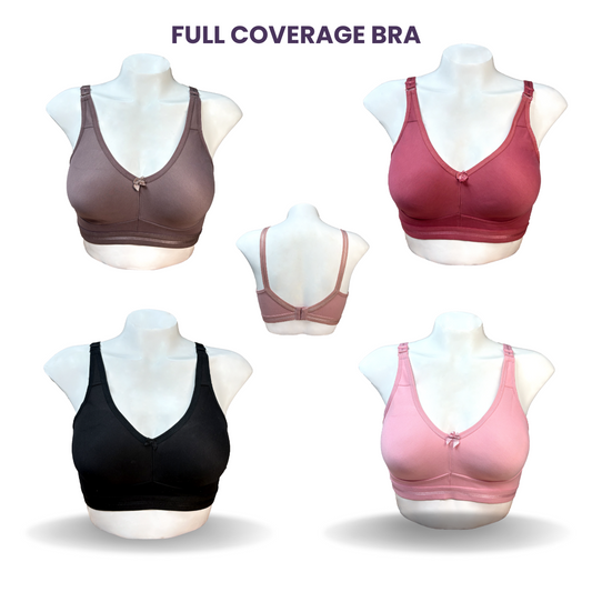 (Set of 4)Full Coverage Bra Combo Pack