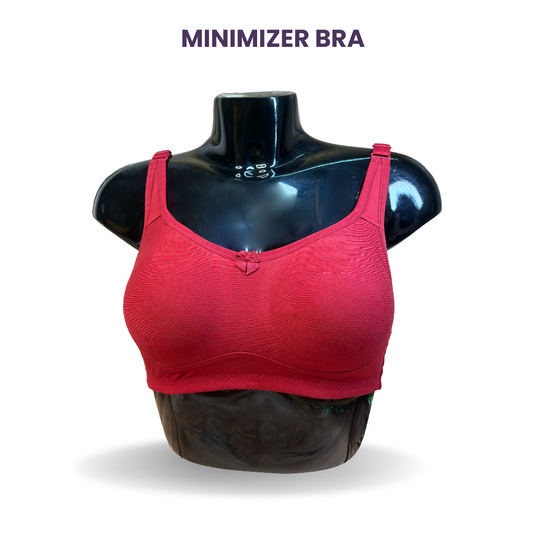 RED  MINIMIZER BRA